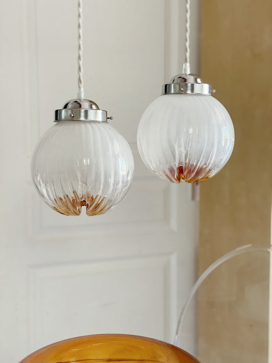 Suspension maxi globes Mazzega de Murano