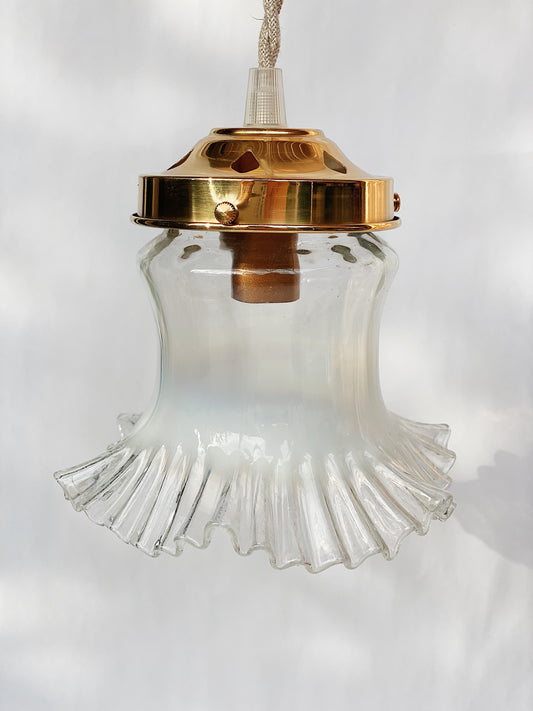 Lampe baladeuse globe liseré opalescent